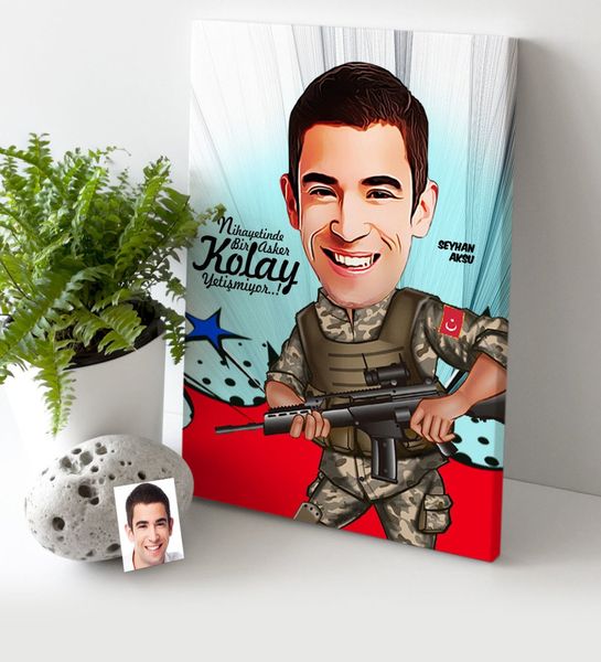 

персонализированные солдат мультфильм холст стол 30х50 см 1 зоотоваров главная сад