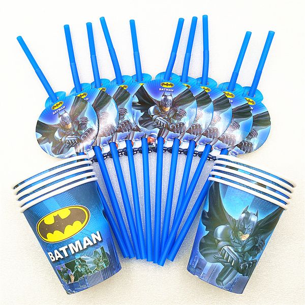 

20pcs/set party supplies drinking straws cup birthday party decoration baby shower theme festival tablerwre