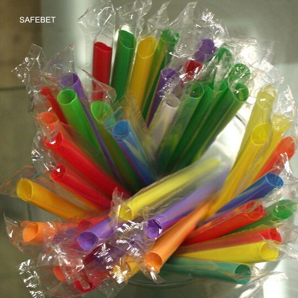 

safebet 50pcs 19cm multicolor long straight drinking straws home bar party cocktail drink straw new kitchen accessories