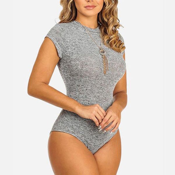 

женщины sexy твердая bodysuit пляжная женский с коротким рукавом backless lace-up bodysuit мода o-образным вырезом тонкий rompers bodysuits, Black;white