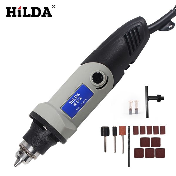 

hilda 220v 400w электрическая дрель dremel вращательный инструмент шлифовальный инструмент питания 6 позиция регулировка скорости для drem с