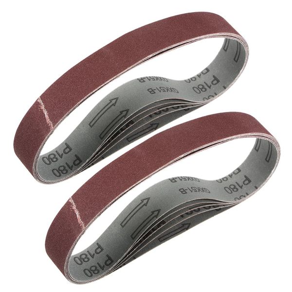 

uxcell sanding belt aluminum oxide sand belts for sander 180 grit 10pcs
