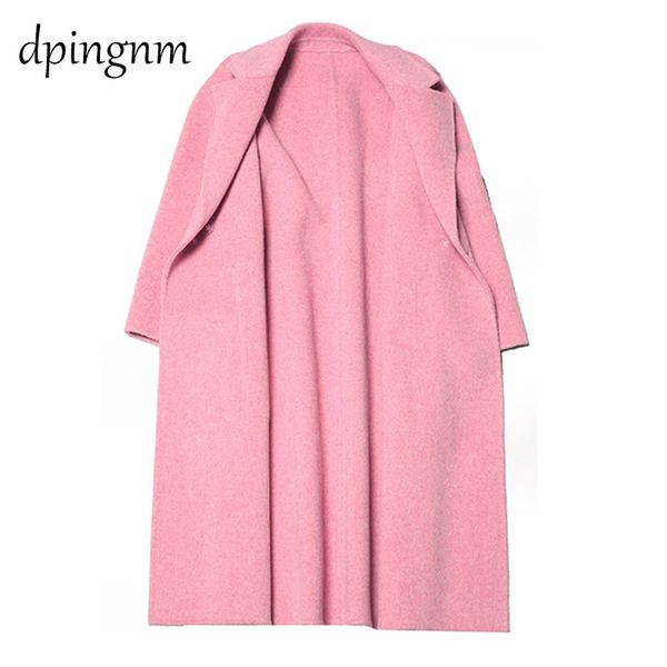 

2019 new double-sided 100% wool long wool | 3304, Black
