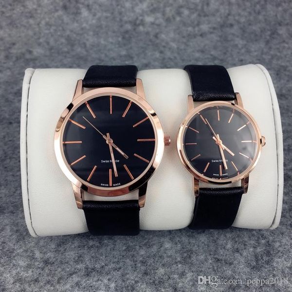 

2019 fashion women classic watch genuine leather famous designer wristwatch gentleman quartz hign quality japan movement clock drop shipping, Slivery;brown