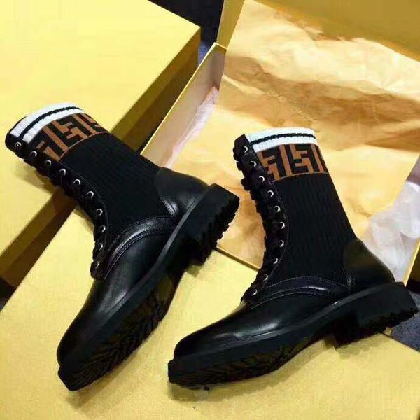 

2019 woman brand boots real leather pointed flat shoes ankle boots martin boots fashion boot eu:35-40 with box 12, Black;grey