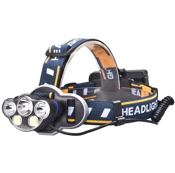 

12000 lumens hunting headlamp 3x xml t6 2cob led headlight head torch lamp camping zoom head light flashlight 18650 battery +usb charger