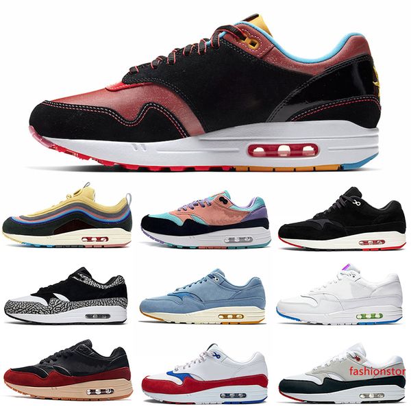 

men running shoes 1 87 bred jewel atomic elephant south beatch sean wotherspoon 1s 87s women mens trainer fashion sports sneakers 36-45