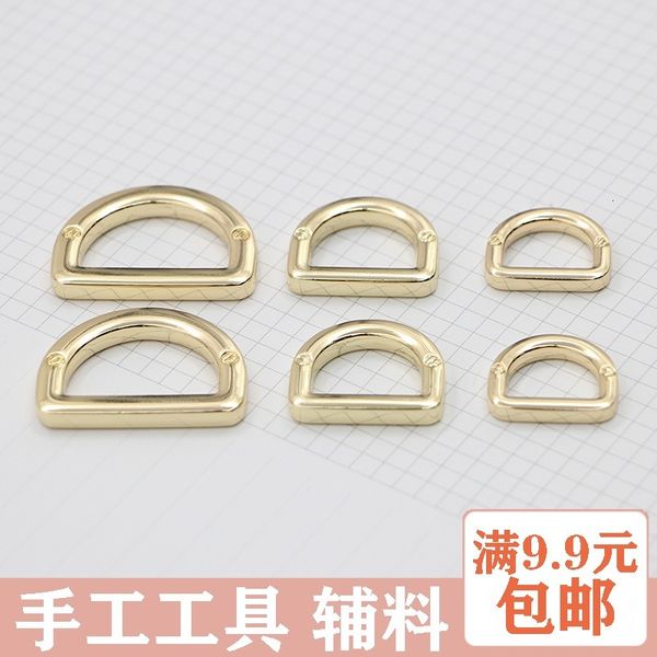 

high archives hardware d buckle shallow golden metal buckle semi-circle package bring hang retaining ring button diy, Black