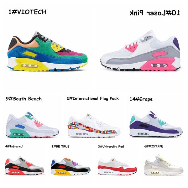 

2020 new running shoes for men viotech be true mixtape womens laser pink triple white black infrared sports sneaker trainers size 36-45