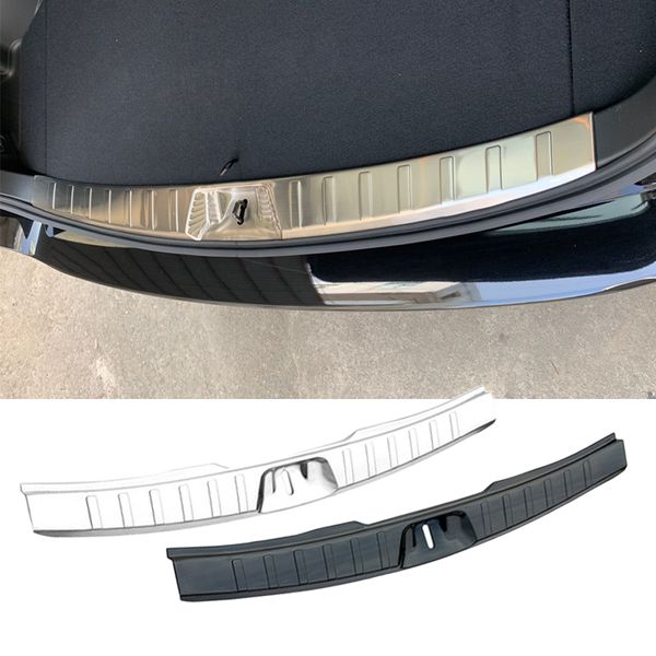 

1 pcs rear trunk scugg plate door sill cover for forester sk 2019 abs stainless protector cover rear inner bumper trim
