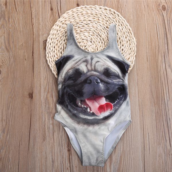 

meihuida baby swimming clothing 3d dog swimwear cute animal print swimming bathing suit swim suit girl one-piece suits