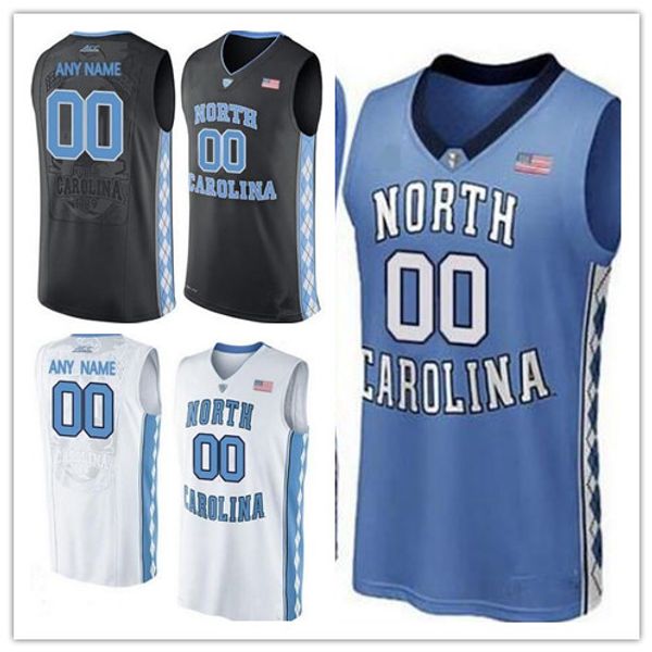 

Custom Mens North Carolina Tar Heels Any Name Any Number NCAA 23 Michael College Basketball blue black white stitched Jersey S-3XL