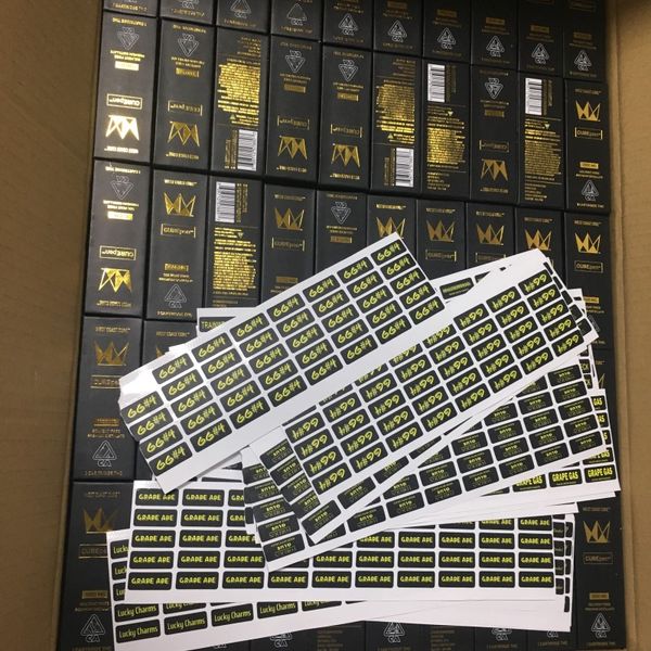 

CUREpen Carts Cartridge Vape 1.0 мл Керамический резервуар для катушки Золотые цветные паровые картриджи для густого масла с упаковкой dhl free