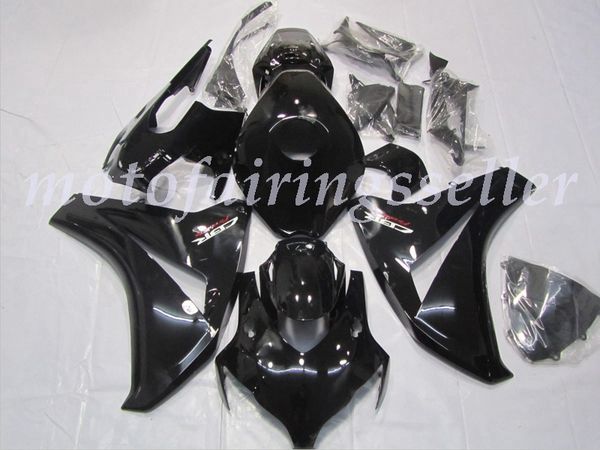 

oem quality new abs full fairings kits fit for honda cbr1000rr (2008 2009 2010 2011) cbr1000rr 08 09 10 11 bodywork set gloss black logo