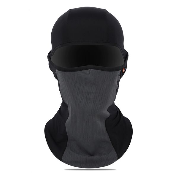

elastic sunscreen headgear outdoor fishing hood motorcycle riding headband protective face mask cycling caps masks, Black