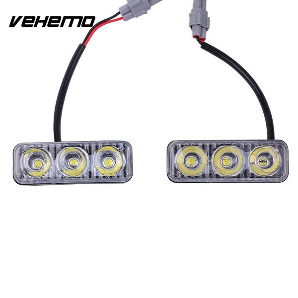 

1set car led daytime running light fog driving lamp bulb high power super bright