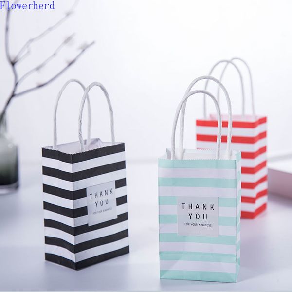 

diy handmade soap paper stripe small shopping bag gift bag paper small fresh packaging gift box paperboard bags
