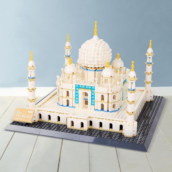 

1505pcs mini blocks world famous architecture taj mahal agra palace 3d model building blocks toys for children intelligence gifts 05