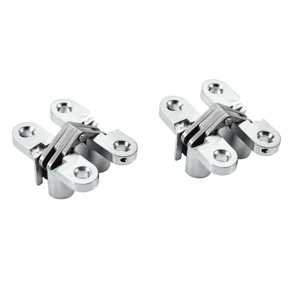 

pack of 2 pieces 180 degree folding invisible door furniture hinges, 20kg bearing