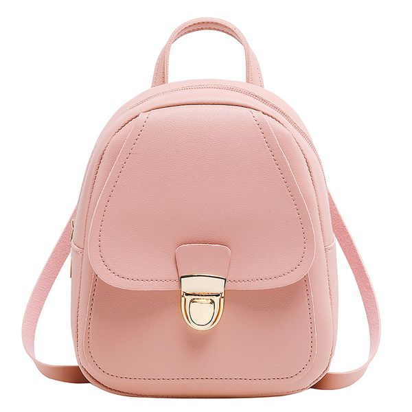

challen mini classic leather backpack women bags for teenagers popular joker female casual 2019 school bag small knapsack