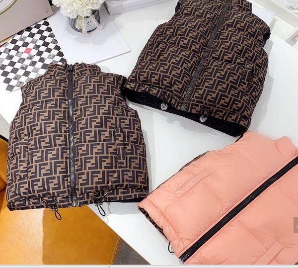 

double-side autumn winter girls casual vest jacket children outerwear coats for boys vest infant baby down vest sleeveless kids warm jacket, Blue;gray