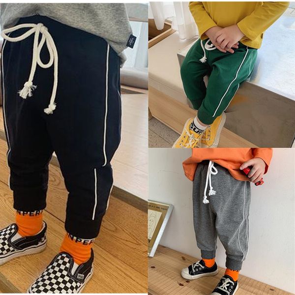 

детские брюки осень 2-6y мальчиков повседневные брюки дети одежда хлопок мальчиков длинные брюки младенца спорт дети одежда, Blue