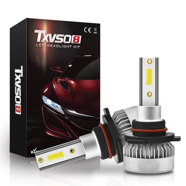

2pc car led light hb3/9005 hb4/9006 9012 h1 h4 h7 h8/h9/h11110w 20000lm cob led car headlights full aluminum