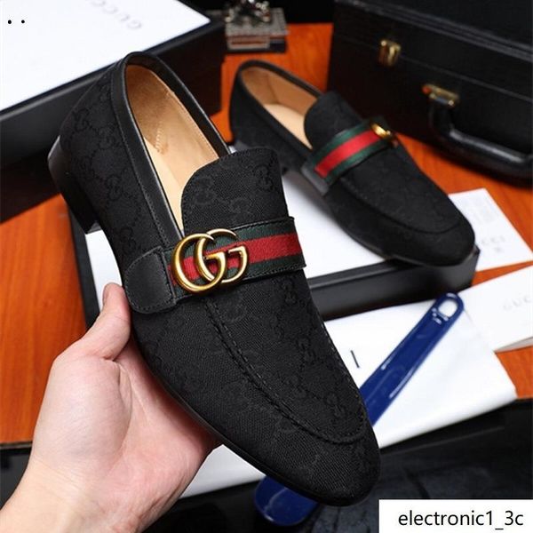 

rs brand male casual flats shoe cowhide leather slip-on mocassin metal button men s suit shoe zapatillas 38-44