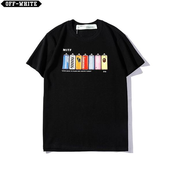 

selling men's summer new fashion sports t-shirt solid color printing short-sleeved men's t-shirt embroidered cotton t-shirt male, Black