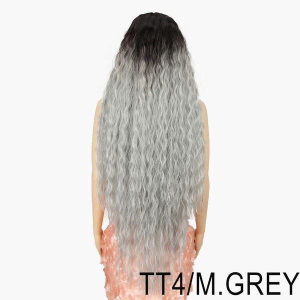 Synthetic Lace Front Wigs 40 Inch Supper Long Deep Natural Wave