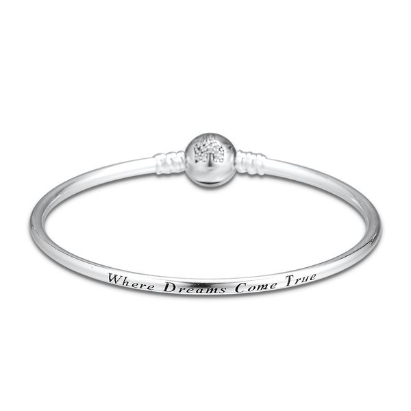 

fantasyland castle bangles 100% 925 sterling silver fine jewelry for women wholesales ing, Golden;silver