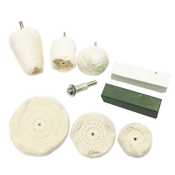 

9pcs polishing & buffing pad polishing mop kit with shank for wheels
