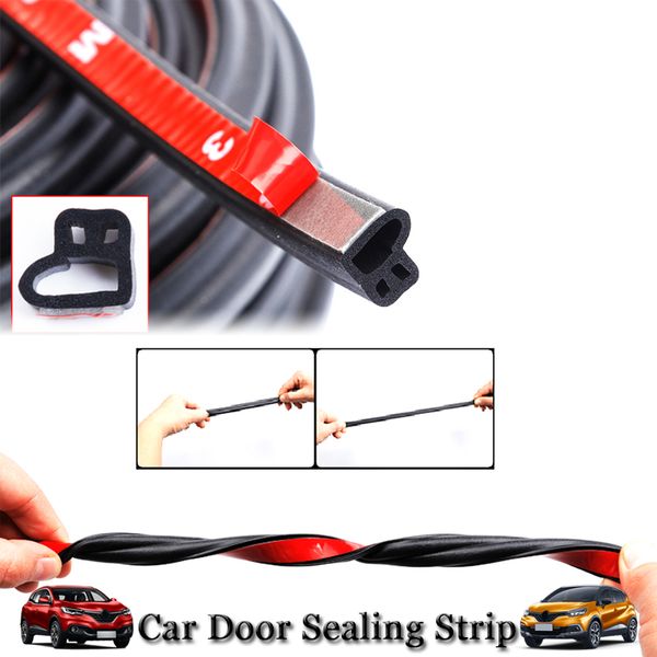 Car Styling Rubber Car Door Seal Strips Sticker Weatherstrip Seals Sound Insulation Sealing Automobiles Interior Accessories Vehicle Interior Parts