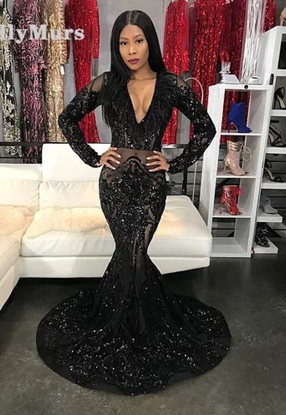 

black girls mermaid high neck dusty prom dresses 2019 cut-out beaded long formal evening party gowns, White;black