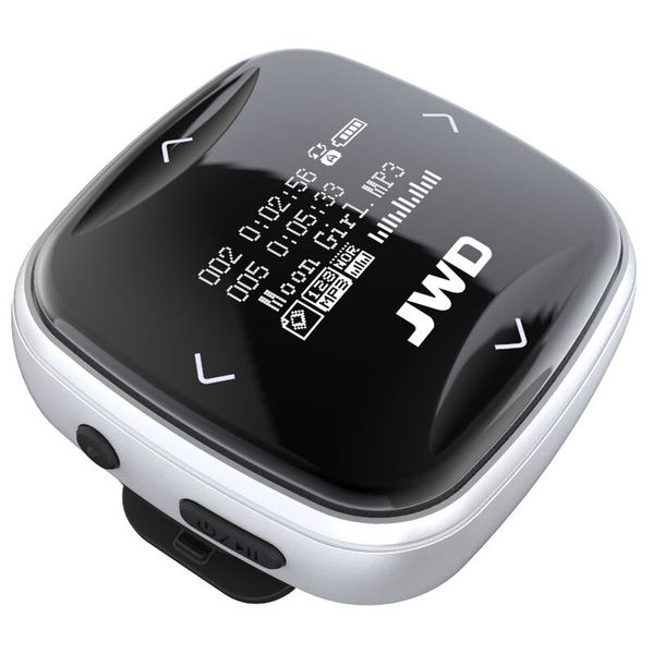jwd jwm-101 8gb sport mp3 player portable audio player fm radio voice recording e-book 0.96 inches oled screen with headphones