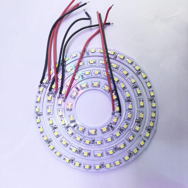 Módulos de LED LED ANEL LED STRIP RING 3528 Branco quente/branco diâmetro do anel 52mm 70mm 90mm 110mm DC12V