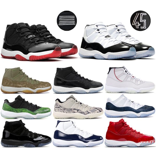 

concord 45 11s men basketball shoes snake navy low light bone pink platinum tint space jam 11 designer sport trainer