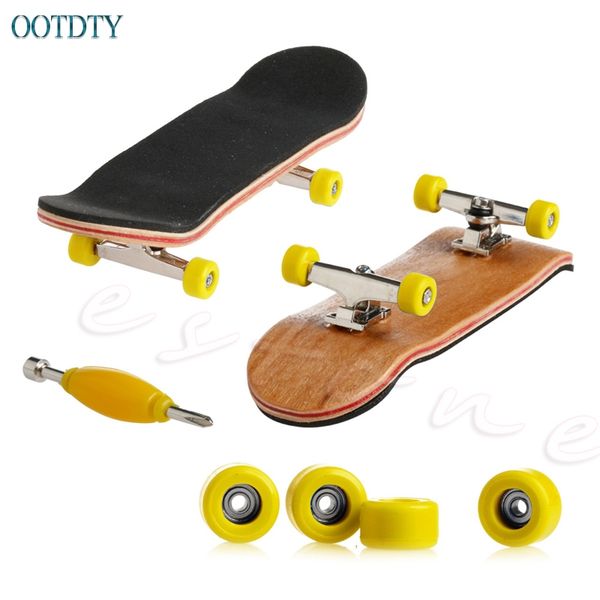 

горячий продавать 1pc деревянные deck fingerboard скейтборд спортивные игры для детей подарочные древесина клена # 330