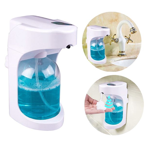 

outdoor gadgets 500ml automatic foam soap dispenser wall mounted liquid smart sensor touchless bathroom kitchen tool
