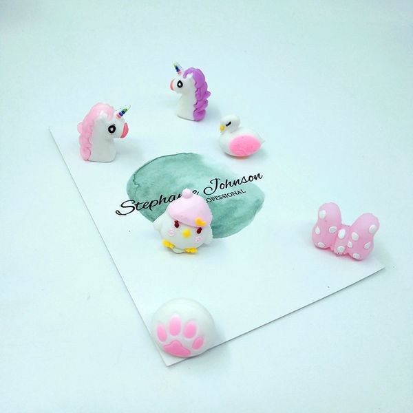 

2019 pink and purple cute cartoon animal simulation kids toys little girls students festival gifts wholesale