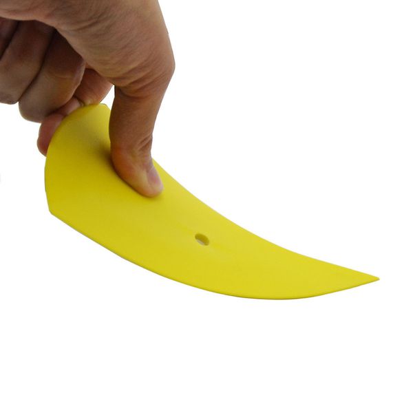 

1pc yellow contour squeegee car window film tingting contour squeegee hard card scraper car window vinyl tint install tool a29