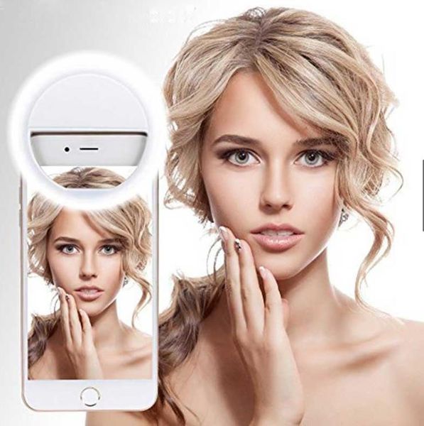

LED мобильный телефон селфи Light Clip-On Lamp Портативный светодиодный селфи Ring Light Flash Light