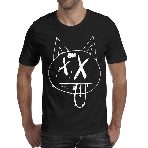 

xxxtenacion cat blackmens t shirt,shirts,t shirts,tee shirts printing funny cool t make a crazy friends casual t shirt, White;black