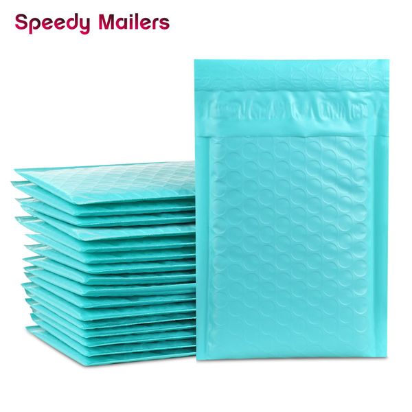 

10pcs 4x7/inch 12x18cm teal green poly bubble mailers padded envelopes self seal envelope bubble envelope shipping envelopes
