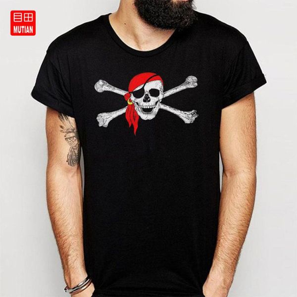 

pirate скрещенные и красный бандану тенниска, White;black
