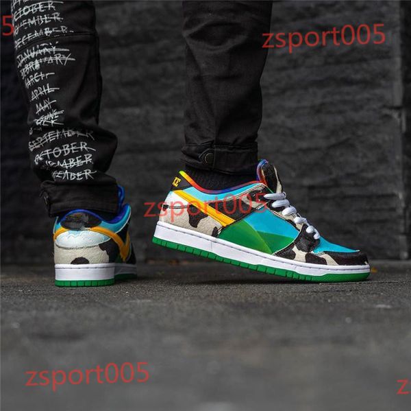 

ben & jerry's x nike sb dunk low pro qs authentic ben jerrys x sb dunk low pro qs chunky dunky cu3244-100 женская мужская обувь для скейтбор, Black