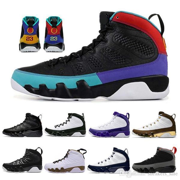 

it dream do it 9 9s mens basketball shoes anthracite the spirit bred cool grey unc athletics sports sneakers 7-13