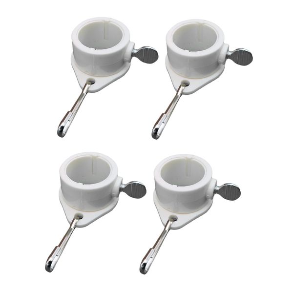 

2 pairs flag mounting rings anti-wrap-grommet-clip-1 inch diameter flag pole