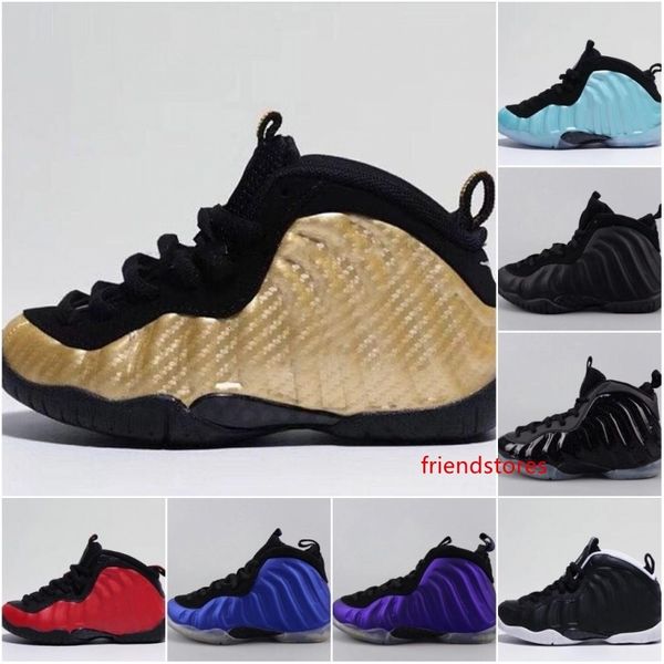 

youth pro metallic gold dr doom royal kids basketball shoes girl boy sports training basket ball trainers shoes sport sneakers 11c-3y