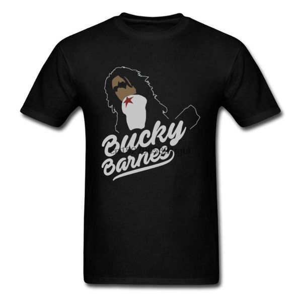 

cool tees bucky barnes winter soldier var printed on tshirts captian america tee shirt for men custom, White;black